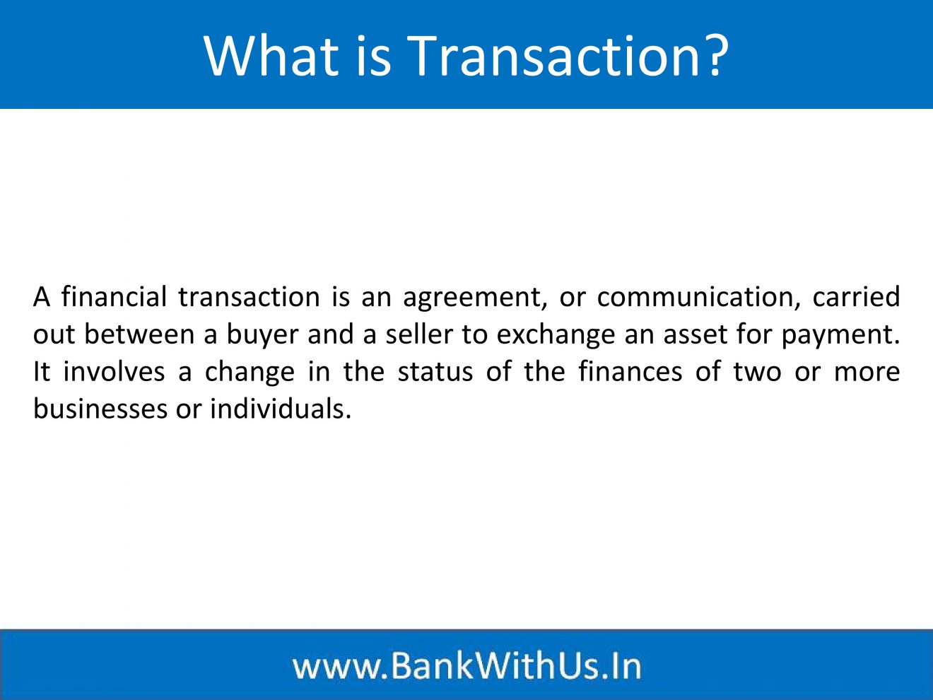 non market transaction definition