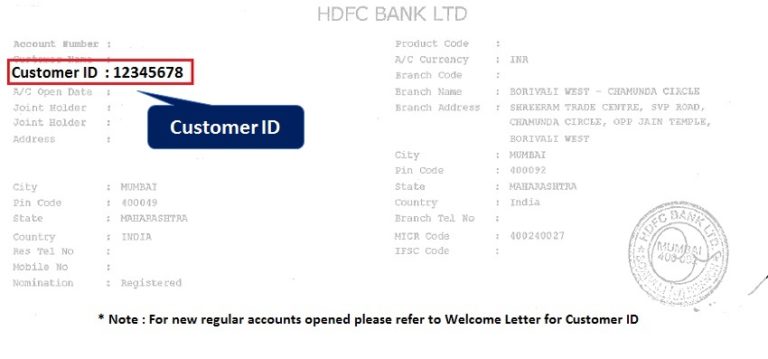 Wie Finde Ich Die Kunden ID In Der HDFC Bank Bank Bei Uns Promo 